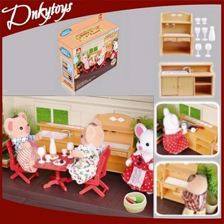 Sylvanian Families Happy Families Doll Plastic Cabinet Furniture Toys