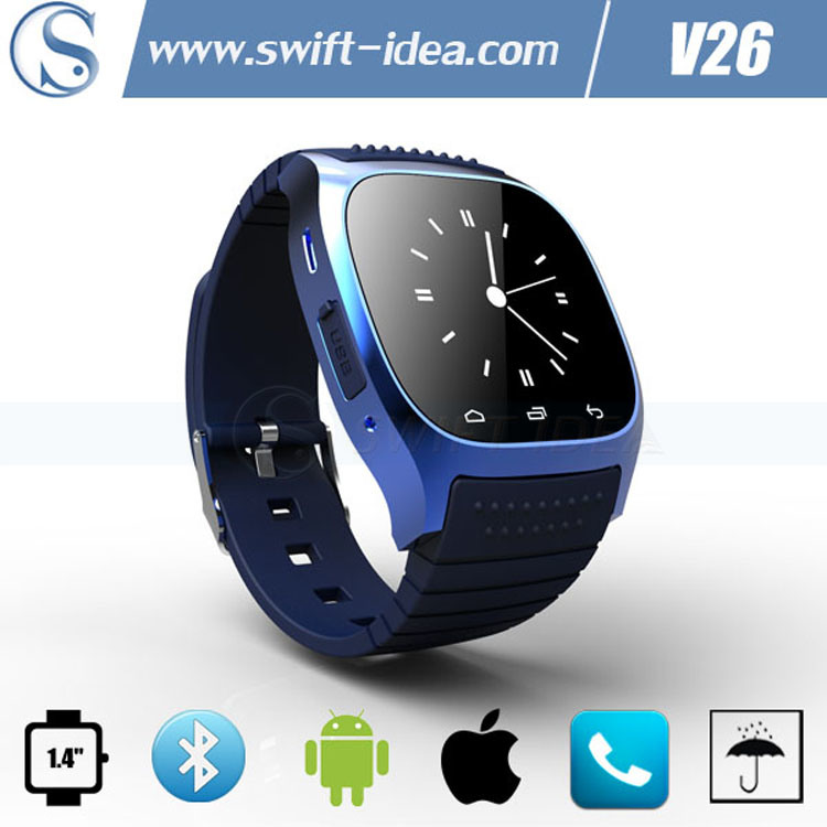 4 Colors Fashion Call Answer Nano Waterproof Digital Watch with Pedometer (V26)