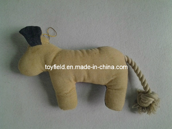 Rope Pet Plush Squeaky Tug Bite Dog Toy