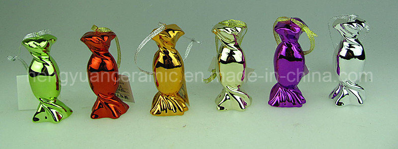 Electroplating Small Candy Hanging Decoration Ceramic