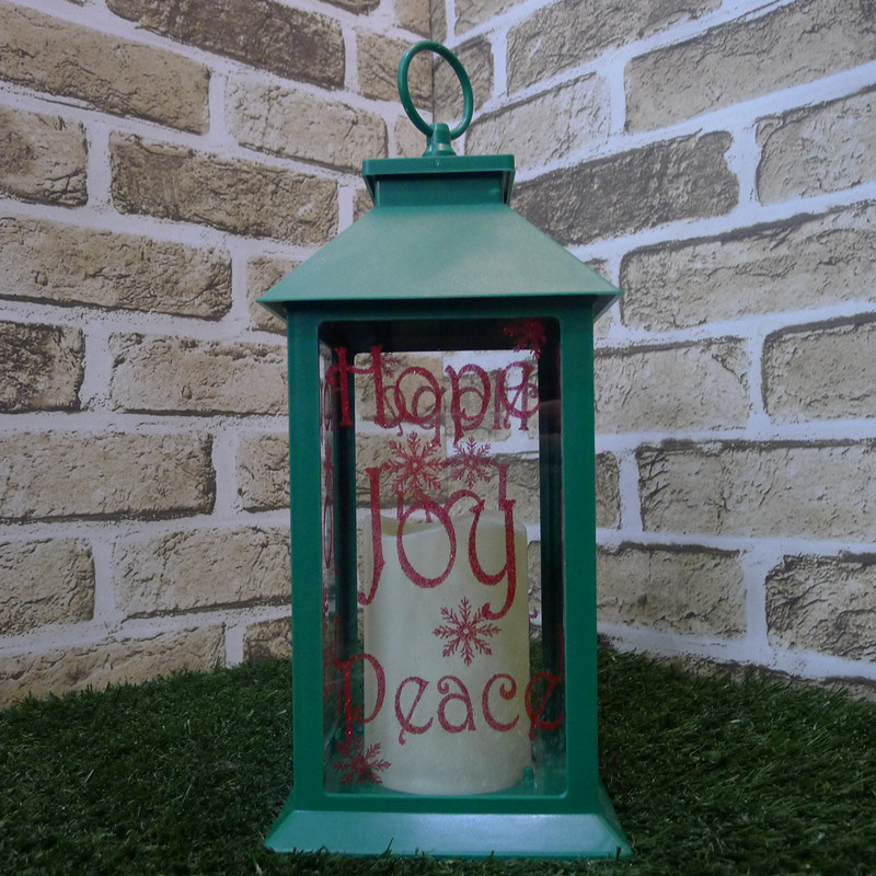 Christmas Hope Joy Peace Lantern