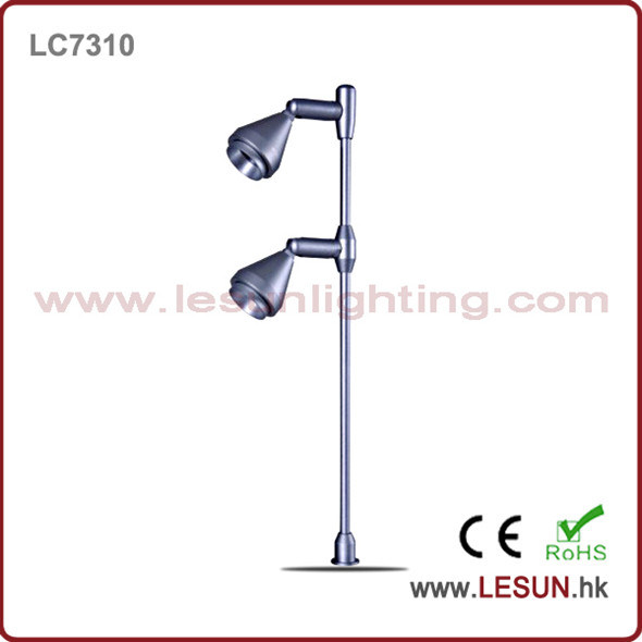 Double Lamp Head 2*1W LED Jewelry Standing Lighting (LC7310)