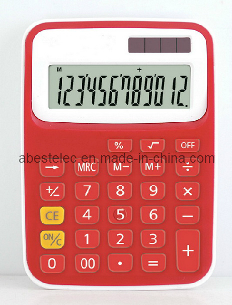 Colorful Medium Desktop Calculator, 12 Digits Office Calculator Ab-7702b