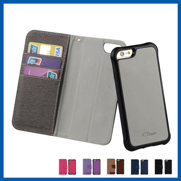Leather Detachable Case with Card Slot Holder for iPhone 6