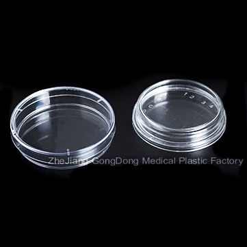 CE and FDA Certificated Plastic Petri Dish 70*15mm