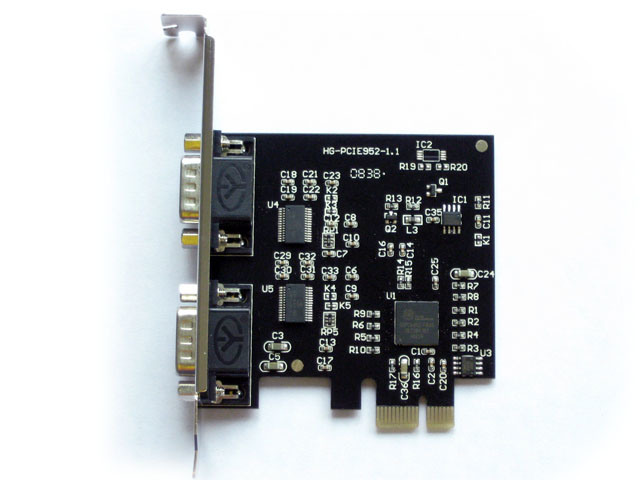 PCI Express to Serial 2-port Controller Card