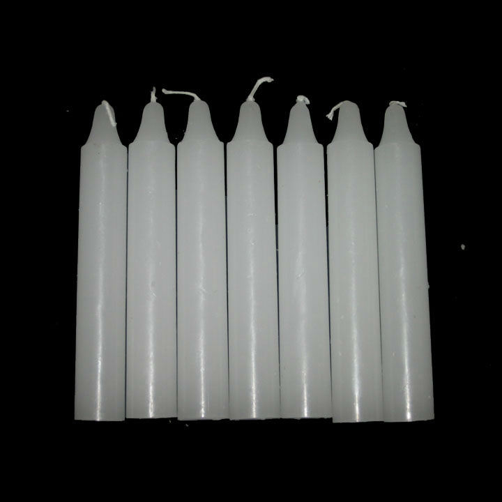 Non Drip Taper White Household Candles
