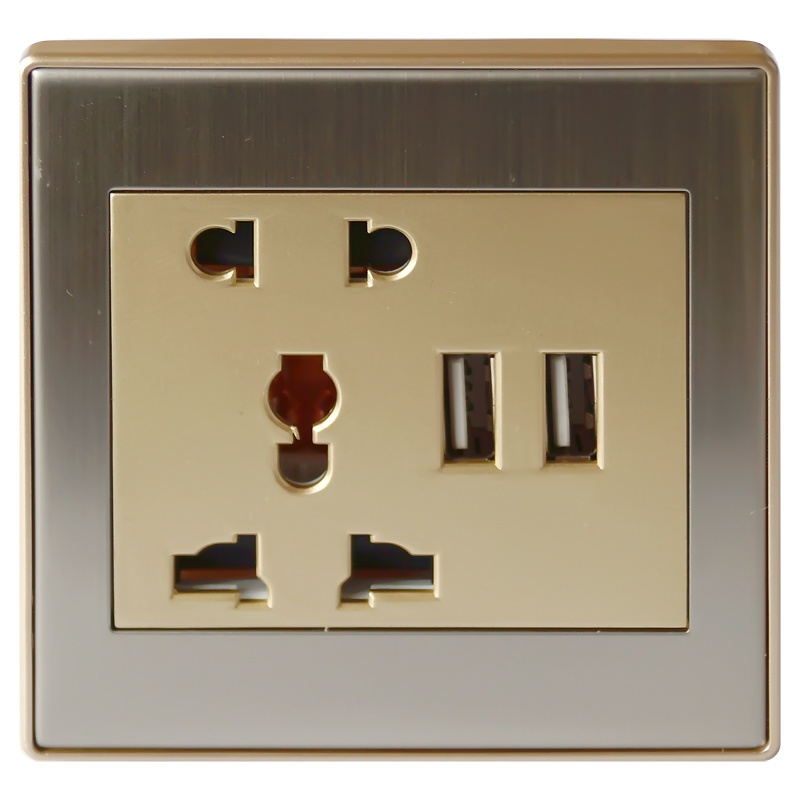 13A Wall Power Outlet with USB Charger