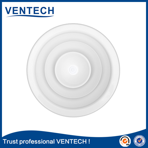 Aluminum Round Diffuser with Plastic Damper for Air Ventilation