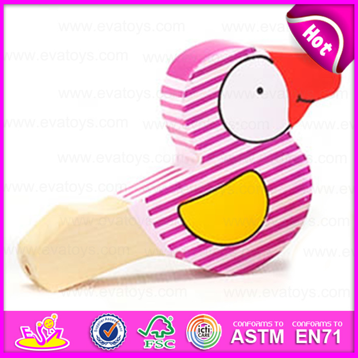Kids Musical Toys Funny and Cheap Wooden Bird Whistle Toy for Promotion W07e004
