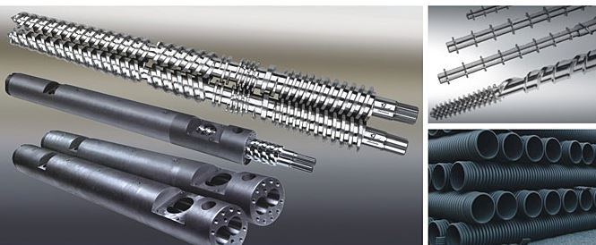 Screw and Barrel for Plastic Pipe Extrusion Machines