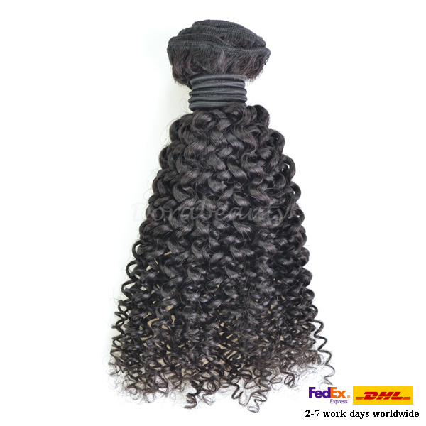 Indian Unprocessed Jerry Curly Remy Human Hair