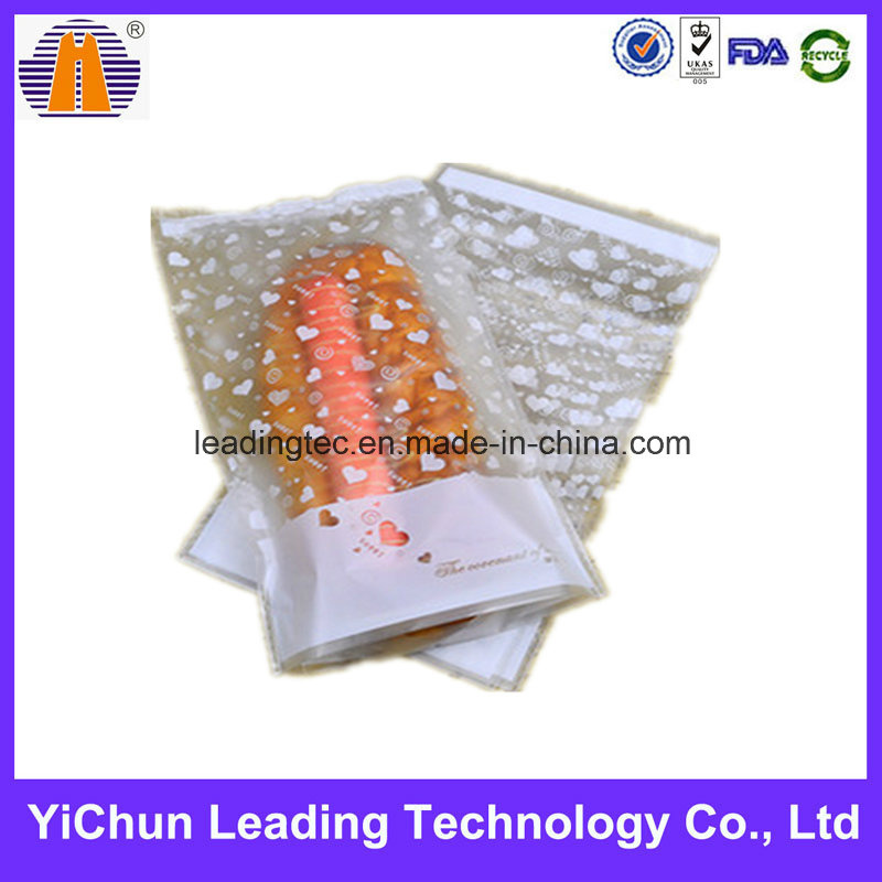 Promotional Customized Printed Clear Self-Adhesive Plastic Bread Bag
