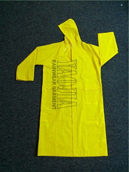 PVC/ Polyester Waterproof Raincoat for Outdoor Travel