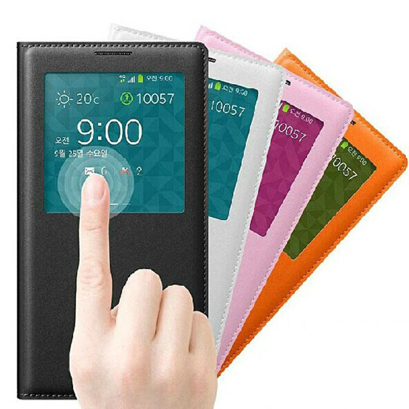 Auto Wakeup/Sleep S View Flip Case for Samsung S5 I9600