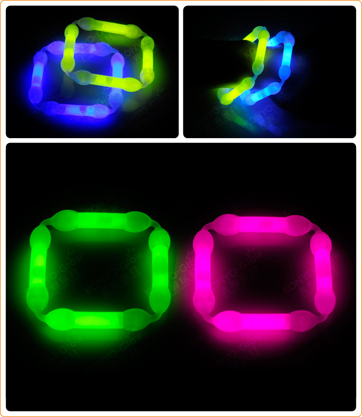 Colorful Glow Chain Bracelets (SLK870)