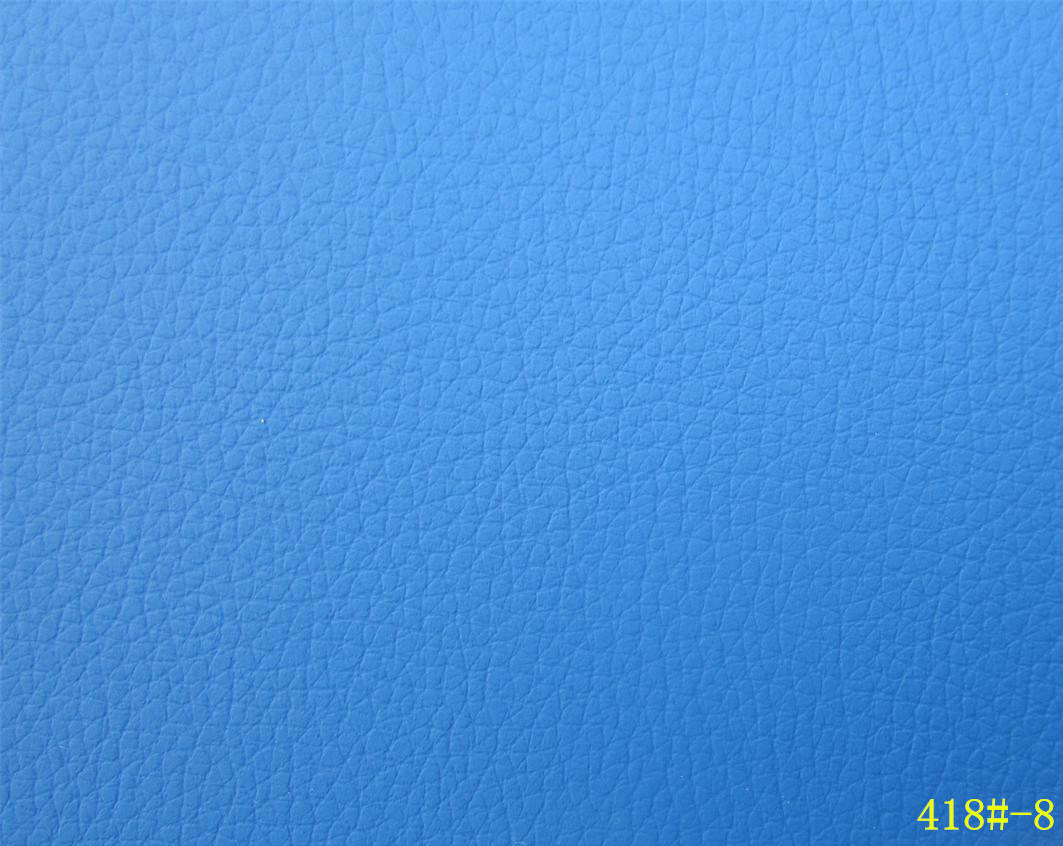 Blue PVC Artificial Leather for Car Seat Cover (418#-8)