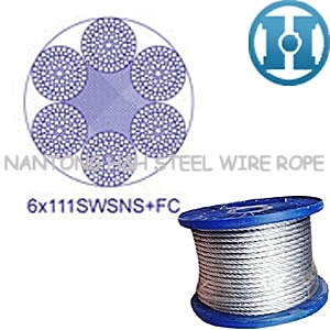 Point Line Contacted Steel Wire Rope (6X111SWSNS+FC)