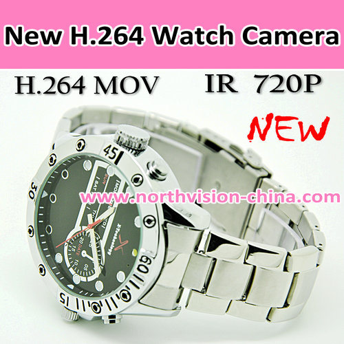 New 720p Nightvision H. 264 Watch Camera