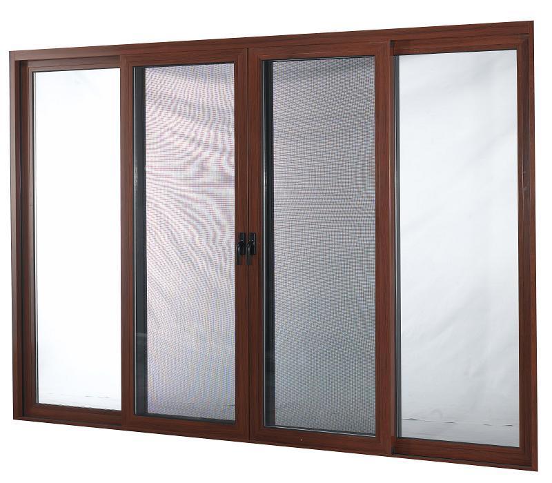 Wooden Colour Aluminum Exterior Sliding Door