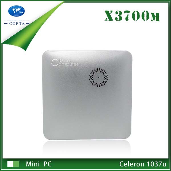 Manufacturer Mini PC Cloud Computer Convenient Aluminium Alloy Case Dual Core Intel 1037u Win 7 Default OS