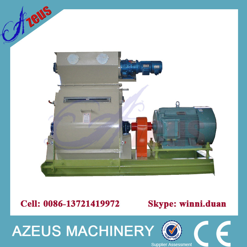 Wide Chamber Poultry Feed Hammer Mill with Impeller Feeder