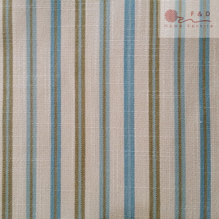 Mediterranean Style Polyester/Cotton Blend Sofa Fabrics