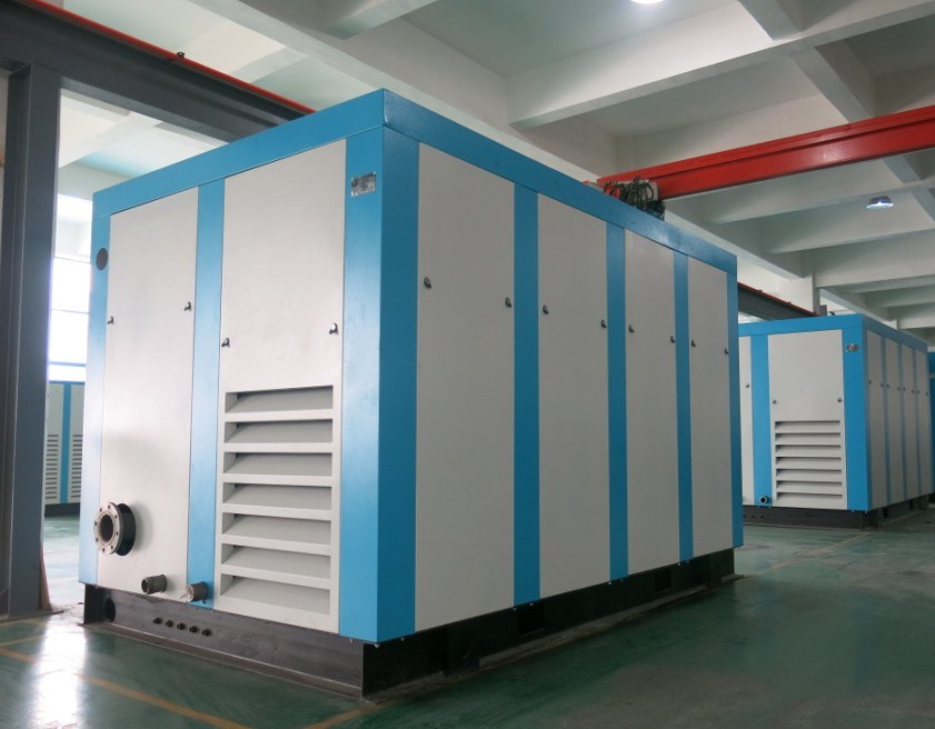 Industrial Screw Air Compressor (220kw could for textile industry)