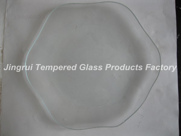 Clear Tempered Glass Plate_Hexagon Shape (JRABNORMITY)