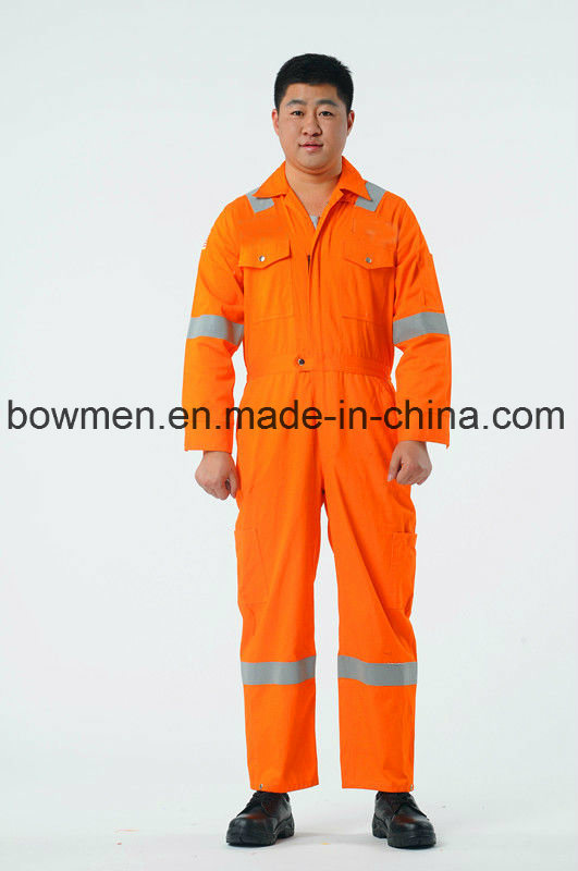 Bowmen Customize Orange Flame-Retardant Clothing Overall Workwear Uniforms