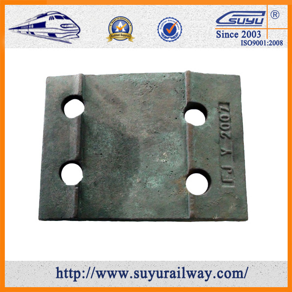 Suyu 4 Holes Casting Railroad Part Sleeper Plate