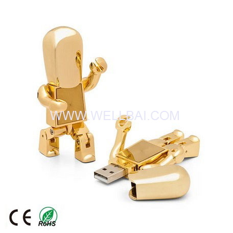 Metal Robot USB Disk for Promotion