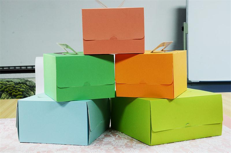 Colorful Cake Box with Special Paper