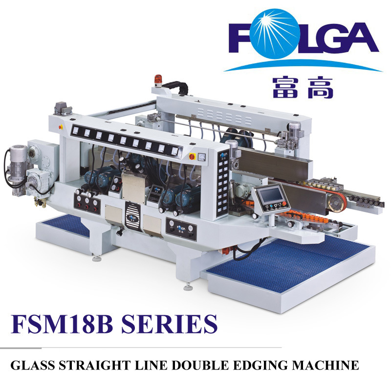 Glass Straight Line Double Edging Machine (FA-2518)