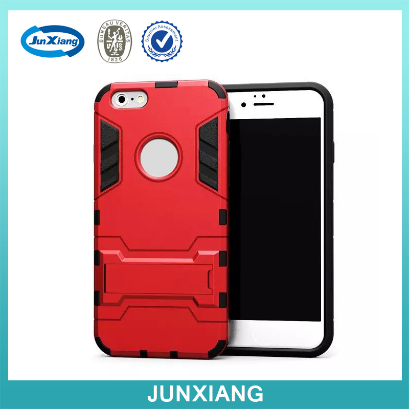Hard PC +TPU Mobile Kickstand Phone Case for iPhone 6