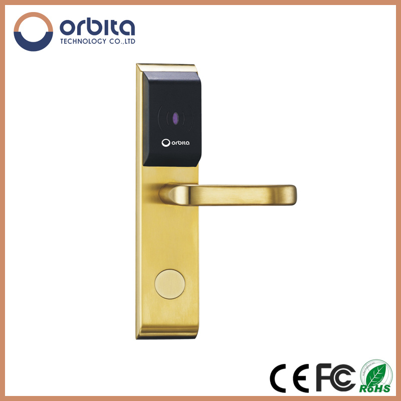 Copper Finished Special Split Design Hotel Card Safe Door Lock