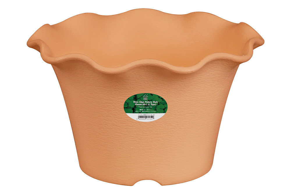 Wave Edge Pottery Style Planter (L Type)