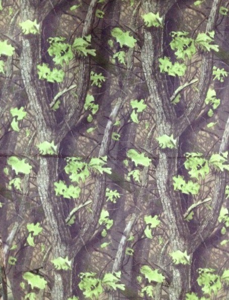 Camouflage Tree Fake Forest Printed Polyester Fabric