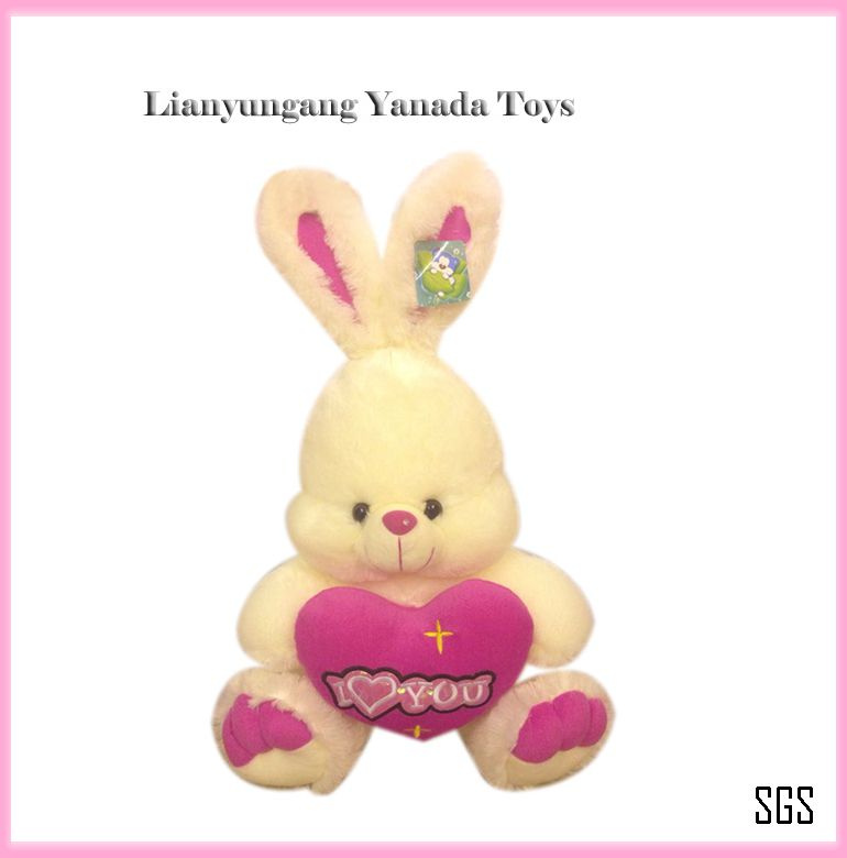 Red Heart Plush Soft Stuffed Rabbit / Bunny Toys (Ynd15017)