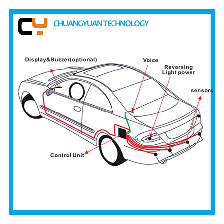 China Digital Reverse Sensor with 4, 6, 8 Sensors