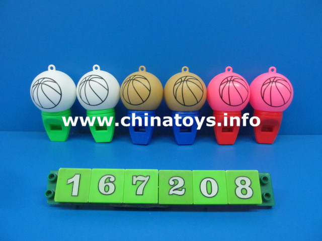 6 Piece Plastic Basketball Whistle Toys for Game and Fenstival(167208_