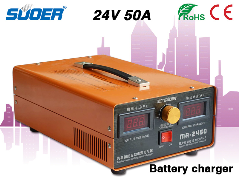 Suoer Factory Price 50A 24V Car Starting Power Battery Charger (MA-2450A)