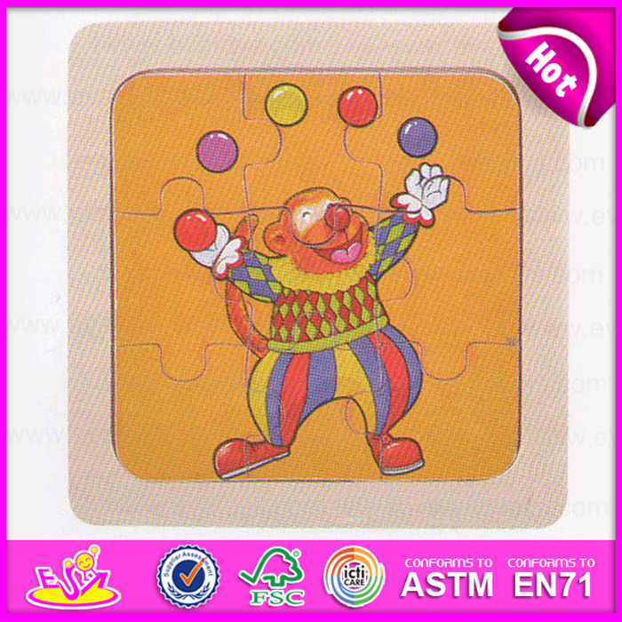 2015 Promotional Wooden Puzzle Toy for Kid, Wholesale Wooden Jigsaw Puzzle for Children, Creative Funny Wooden Puzzle Game W14c182