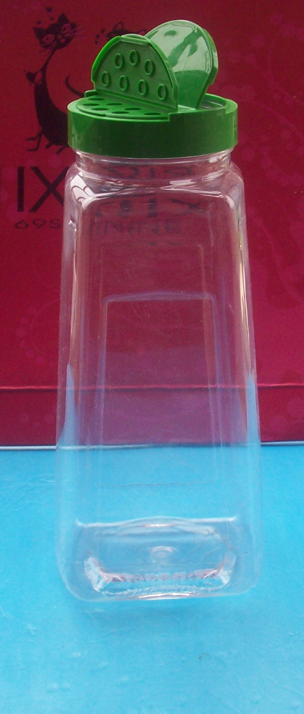 Clear Plastic Spice Bottle with Butterfly Cap (AL71)