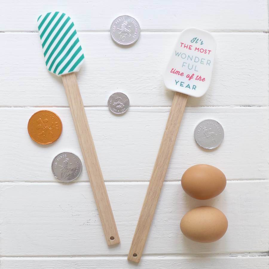 Promotion Christmas Gift Silicone Spatula with Wood Handle