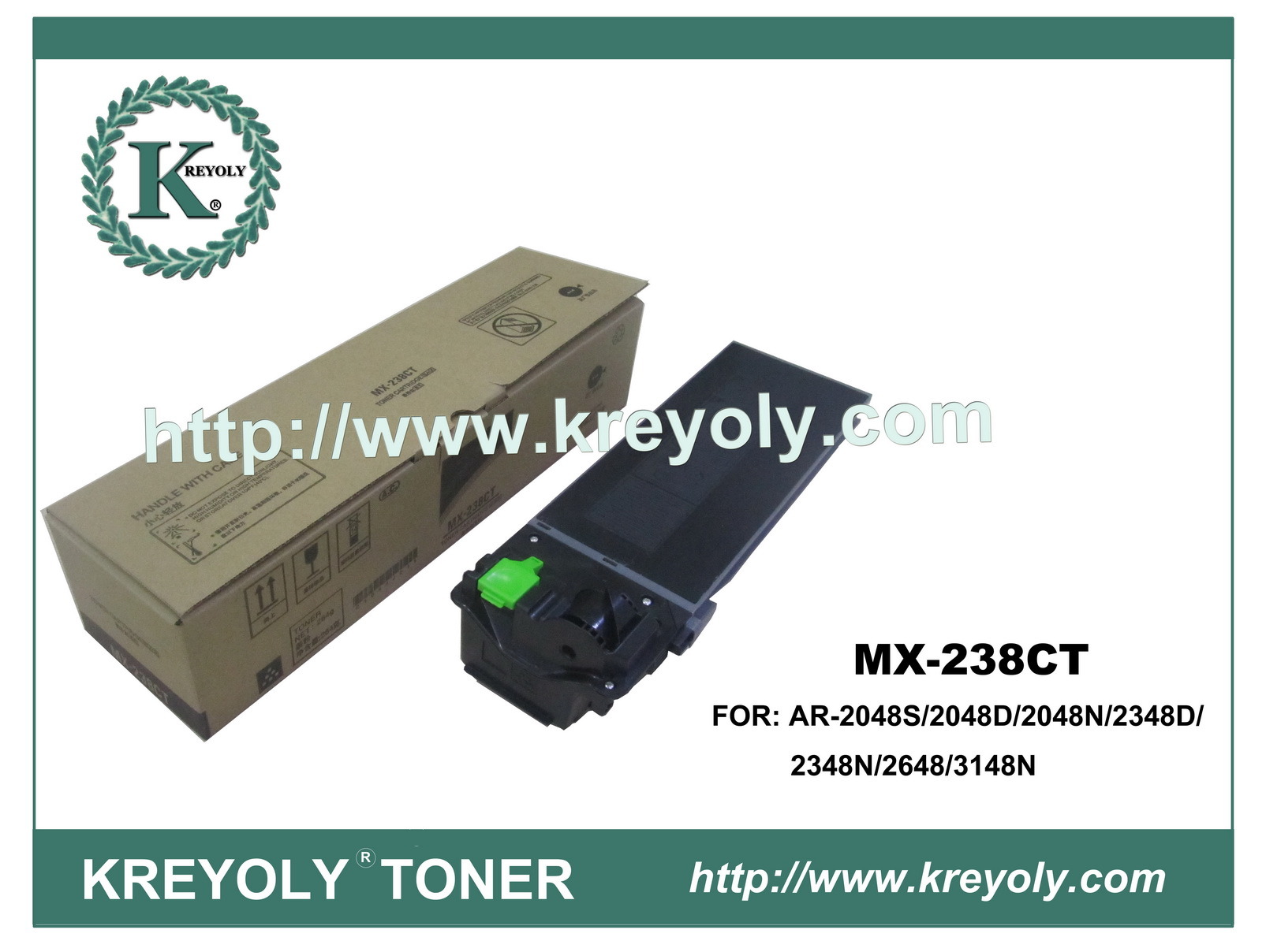 Black Copier Toner for Sharp Mx-238CT