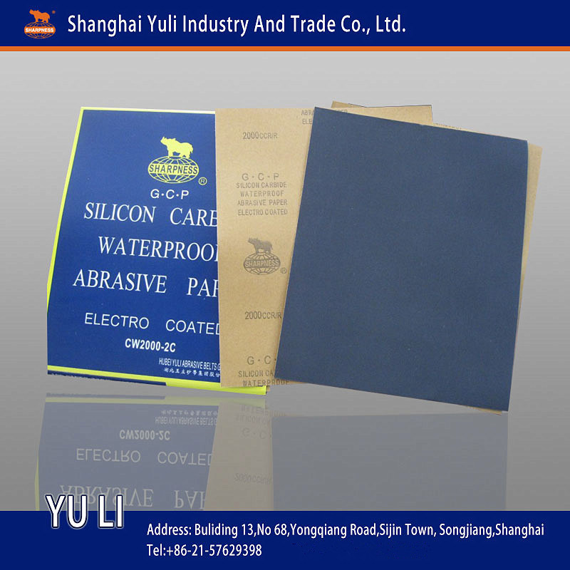 Anti-Clog Paint Grinding Silicon Carbide Sanding Paper/Waterproof Abrasive Paper