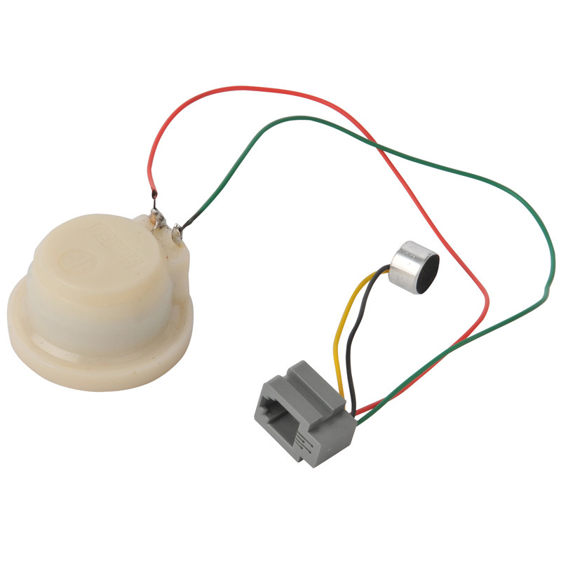 White Plastic Telephone Parts with Wire