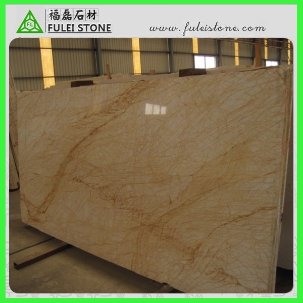 Factory Price Golden Spider Marble Slab Yellow Marble