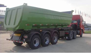 Huawin 3 Axle U Shape 24 Cbm Tipper Semi Trailer